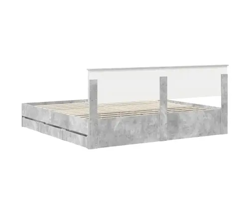 Voodi Raam Sahtliga Peaga Betoonhall 200 X 200 Cm Inseneripuit