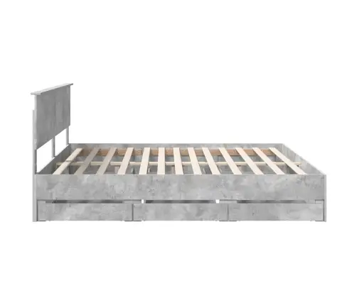 Voodi Raam Sahtliga Peaga Betoonhall 200 X 200 Cm Inseneripuit