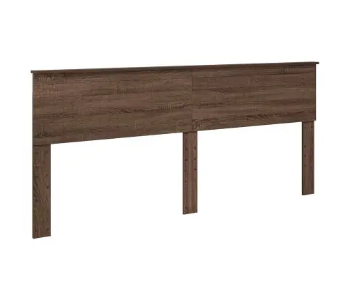 Gultas Rāmis Brūns Ozols 200 X 200 Cm Inženieru Koks Vidaxl