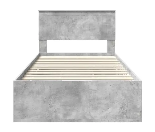 Lovos Rėmas Betono Pilka 100 X 200 Cm Inžinerinė Mediena