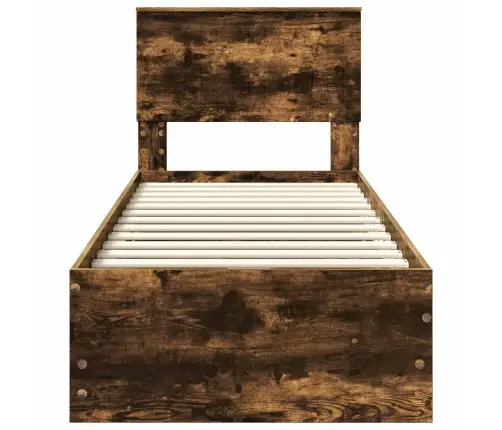 Voodi Raam Sahtliga Suitsetatud Tamm 75 X 190 Cm Inseneripuit