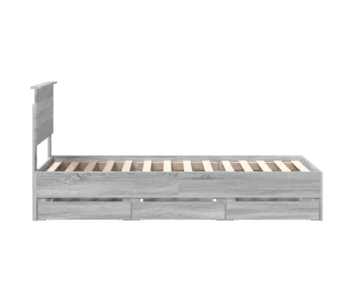 Lovos Rėmas Pilkas Sonoma 75 X 190 Cm Inžinerinė Mediena