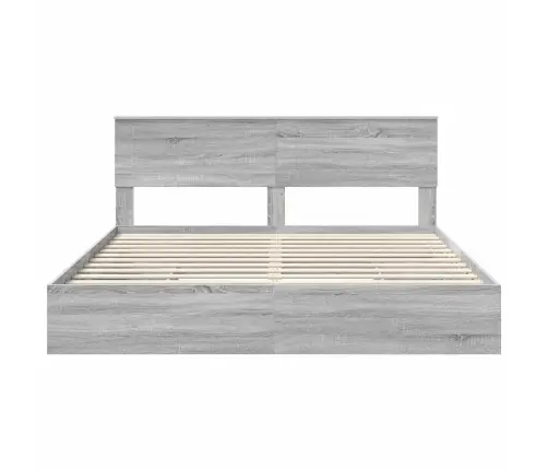 Saugos Lova Pilkas Sonoma 180 X 200 Cm Apdirbta Mediena