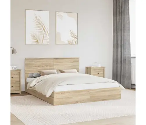 Saugos Lova Sonoma Ąžuolas 160 X 200 Cm Apdirbta Mediena