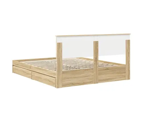 Saugos Lova Sonoma Ąžuolas 160 X 200 Cm Apdirbta Mediena