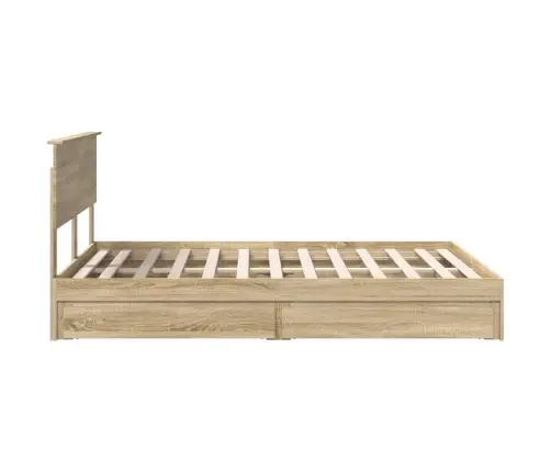 Saugos Lova Sonoma Ąžuolas 140 X 200 Cm Apdirbta Mediena