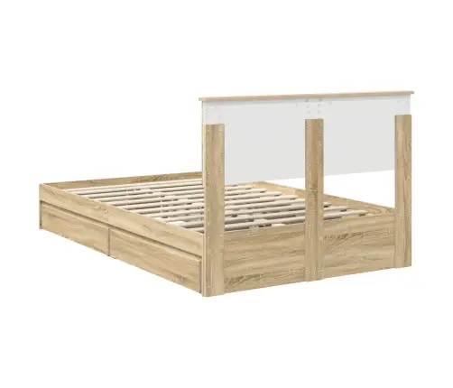 Saugos Lova Sonoma Ąžuolas 120 X 200 Cm Apdirbta Mediena