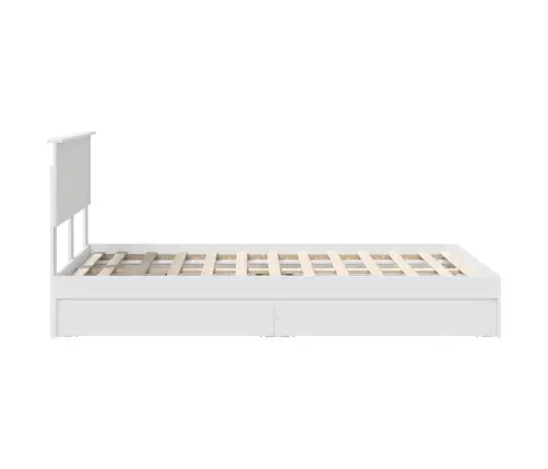 Saugos Lova Su Galvūgalio Balta 120 X 190 Cm Apdirbta Mediena