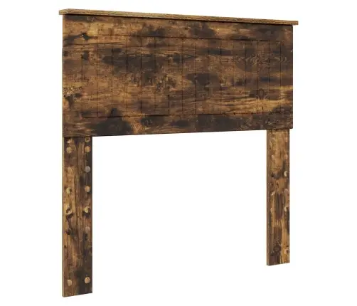 Laos Voodi Peaga Suitsetatud Tamm 90 X 190 Cm Tehispuit