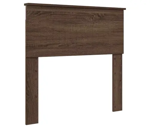 Gultas Rāmis Brūns Ozols 90 X 190 Cm Inženierijas Koks Vidaxl