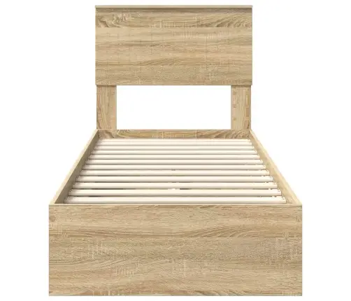 Saugos Lova Sonoma Ąžuolas 75 X 190 Cm Apdirbta Mediena