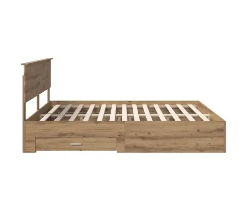 Voodi Raam Peaga Sahtliga Käsitööpuu 180 X 200 Cm Tehispuit