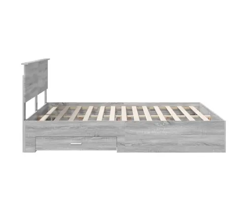 Voodi Raam Peaga Sahtliga Hall Sonoma 160 X 200 Cm Tehispuit