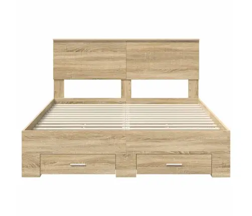 Lovos Rėmas Sonoma Ąžuolas 140 X 200 Cm Apdirbta Mediena