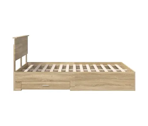 Lovos Rėmas Sonoma Ąžuolas 140 X 200 Cm Apdirbta Mediena