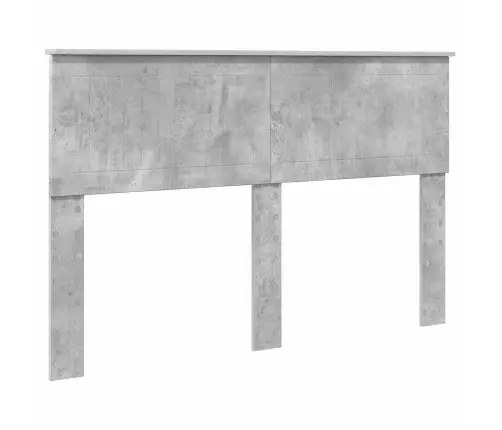 Gultas Rāmis Betona Pelēks 140 X 200 Cm Inženierijas Koks Vidaxl