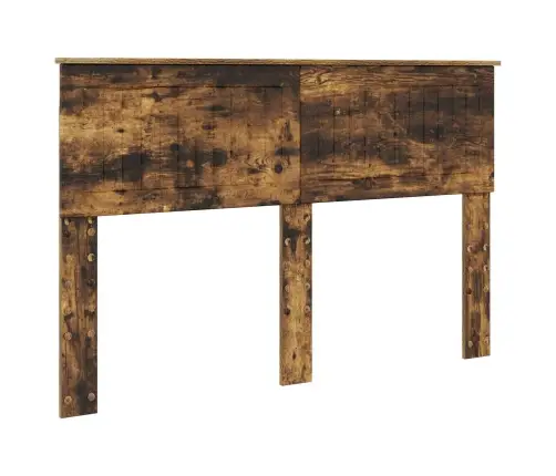 Gultas Rāmis Dūmaka Ozols 140 X 190 Cm Inženierijas Koks Vidaxl