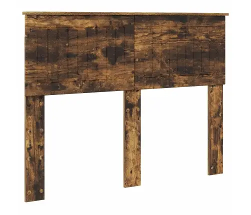 Gultas Rāmis Dūmaka Ozols 135 X 190 Cm Inženierijas Koks Vidaxl