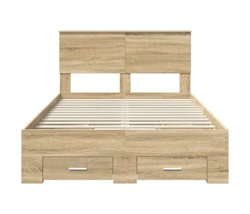 Lovos Rėmas Sonoma Ąžuolas 120 X 200 Cm Apdirbta Mediena