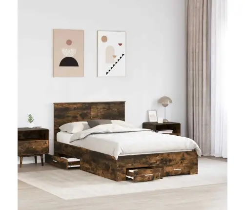 Lovos Rėmas Rūkyta Ąžuolas 120 X 200 Cm Apdirbta Mediena