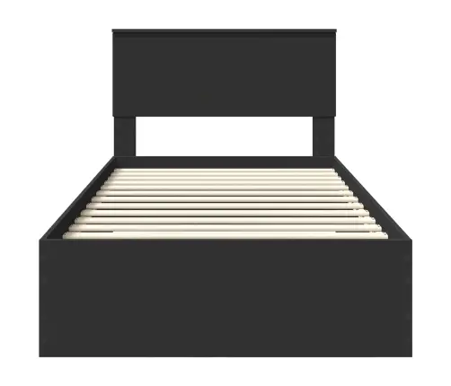 Lovos Rėmas Juodas Ir Sidabrinis 100 X 200 Cm Apdirbta Mediena