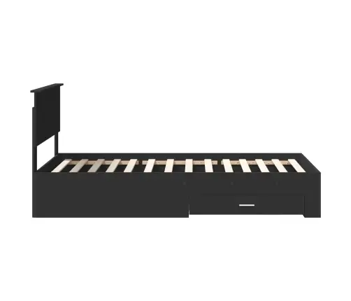 Lovos Rėmas Juodas Ir Sidabrinis 100 X 200 Cm Apdirbta Mediena