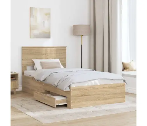 Lovos Rėmas Sonoma Ąžuolas 100 X 200 Cm Apdirbta Mediena