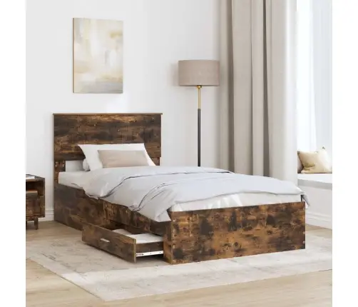 Lovos Rėmas Rūkyta Ąžuolas 100 X 200 Cm Apdirbta Mediena