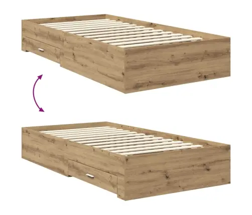 Lovos Rėmas Amatininkų Ąžuolas 100 X 200 Cm Apdirbta Mediena