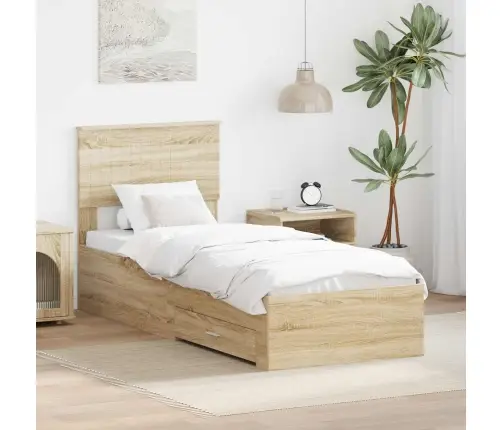 Lovos Rėmas Su Galvūgalio Sonamos Ąžuolo Ir Sidabro 75 X 190 Cm