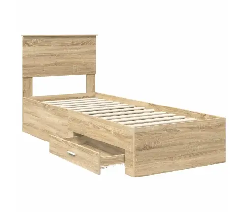 Lovos Rėmas Su Galvūgalio Sonamos Ąžuolo Ir Sidabro 75 X 190 Cm