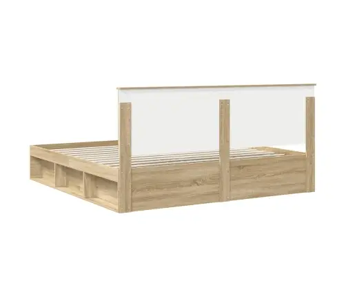 Gultas Rāmis Sonoma 200 X 200 Cm Ciets Priedes Koks Vidaxl