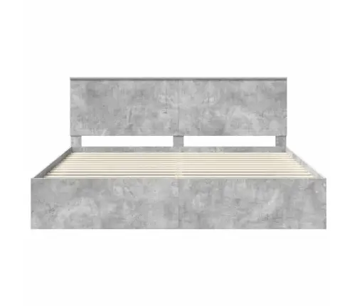 Lovos Rėmas Betoninė 200 X 200 Cm Kietos Pušies Mediena