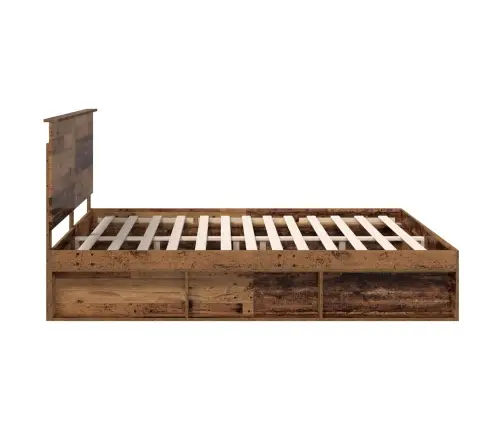 Lovos Rėmas Senas Medis 200 X 200 Cm Kietos Pušies Mediena