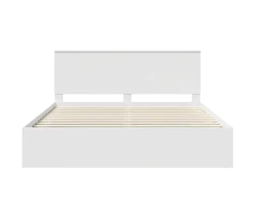 Gultas Rāmis Balts 180 X 200 Cm Ciets Priedes Koks Vidaxl