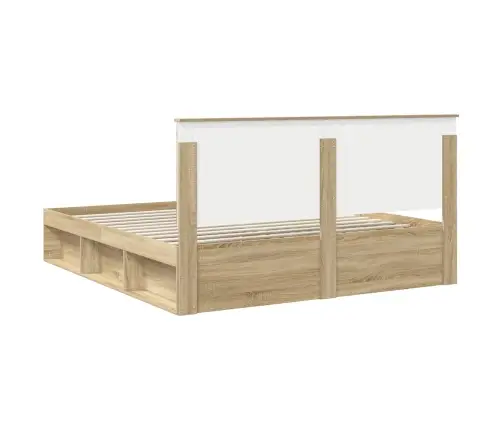 Gultas Rāmis Sonoma 180 X 200 Cm Ciets Priedes Koks Vidaxl