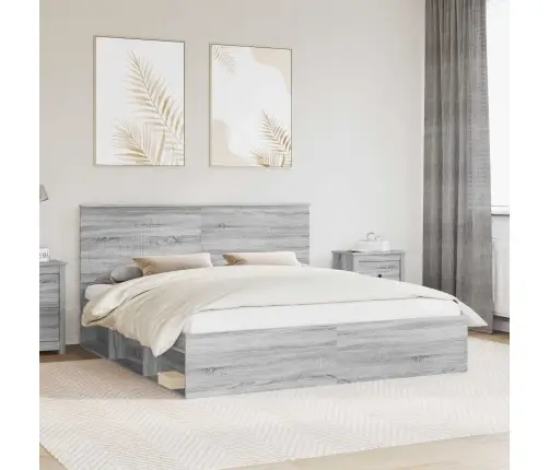 Voodi Raam Peaga Hall Sonoma 180 X 200 Cm Tahke Mänd