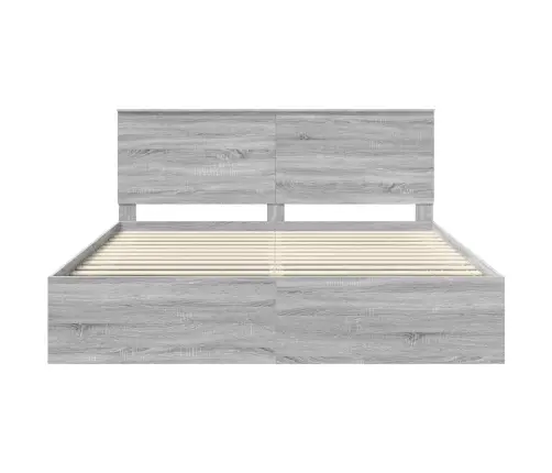 Voodi Raam Peaga Hall Sonoma 180 X 200 Cm Tahke Mänd