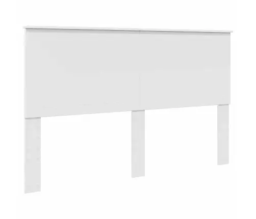 Gultas Rāmis Balts 160 X 200 Cm Ciets Priedes Koks Vidaxl