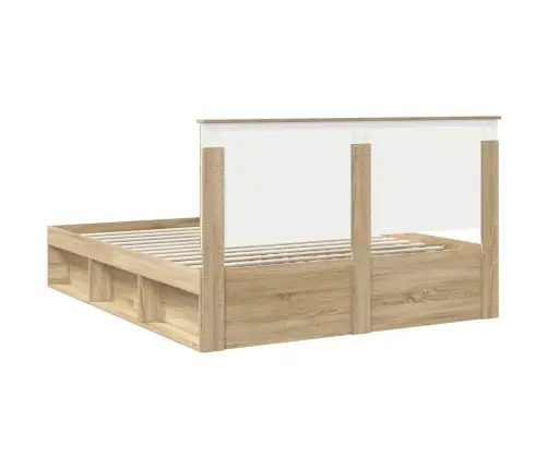 Gultas Rāmis Sonoma 160 X 200 Cm Ciets Priedes Koks Vidaxl