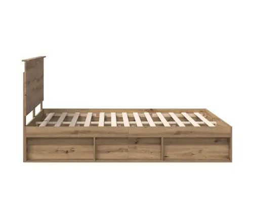 Voodi Raam Peaga Artisani Tamme 160 X 200 Cm Tahke Mänd