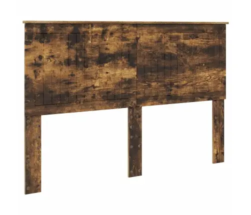 Gultas Rāmis Dūmaka Ozols 150 X 200 Cm Ciets Priedes Koks Vidaxl