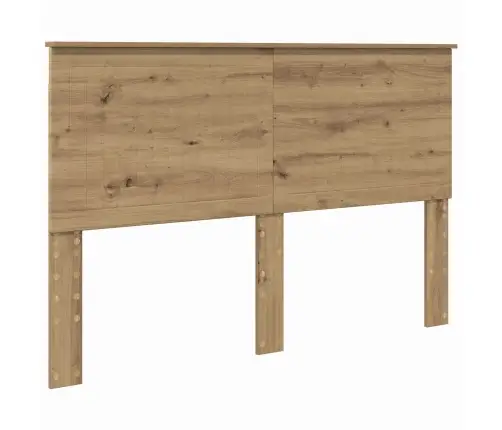 Gultas Rāmis Mākslīgā Ozola 150 X 200 Cm Ciets Priedes Koks Vidaxl