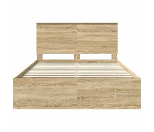 Voodi Raam Peaga Sonoma 140 X 190 Cm Tahke Mänd