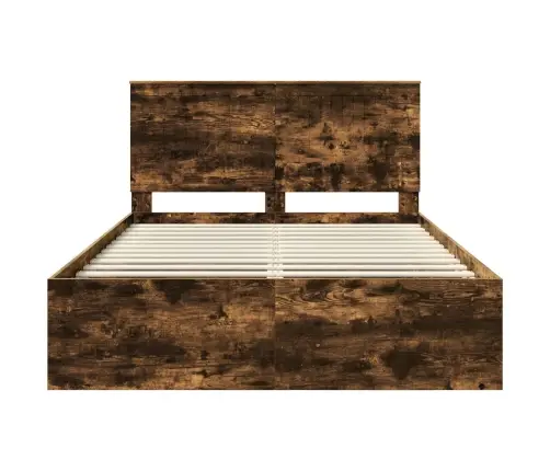 Lovos Rėmas Rūkyta Ąžuolas 140 X 190 Cm Kietos Pušies Mediena