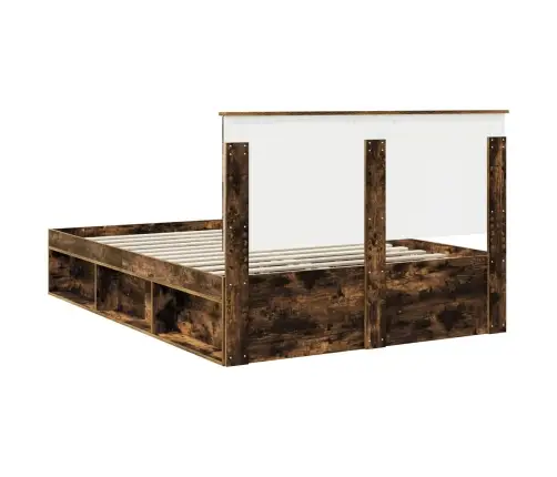 Lovos Rėmas Rūkyta Ąžuolas 135 X 190 Cm Kietos Pušies Mediena