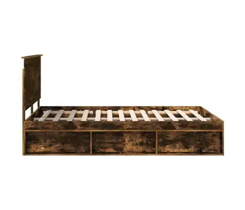 Lovos Rėmas Rūkyta Ąžuolas 135 X 190 Cm Kietos Pušies Mediena