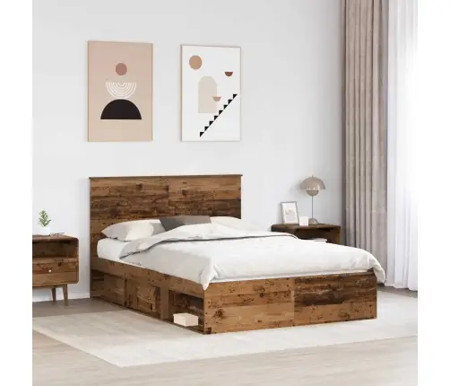 Lovos Rėmas Senas Medis 135 X 190 Cm Kietos Pušies Mediena