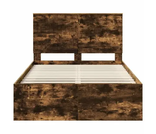 Lovos Rėmas Rūkyta Ąžuolas 120 X 200 Cm Kietos Pušies Mediena