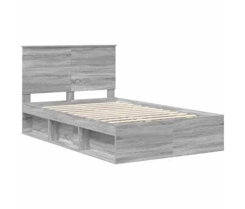 Lovos Rėmas Pilkas Sonoma 120 X 190 Cm Kietos Pušies Mediena